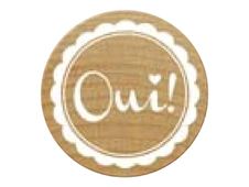 Woodies Wedding - Tampon encreur - Oui! - caoutchouc/bois de hêtre