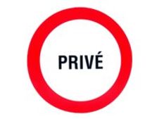 Pickup - Pictogramme rond - Privé - 300 mm