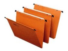 Fast Standard - 25 Dossiers suspendus pour tiroirs - orange - fond 30 mm