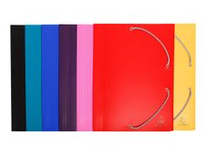 Exacompta - Chemise polypro à rabats - A4 - pour 150 feuilles - disponible dans différentes couleurs opaques