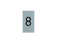 Pickup - Plaque de signalisation - 25 x 44 mm - autocollant - chiffre 8