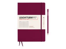 Leuchtturm1917 - Carnet de notes rigide - composition B5 - ligné - bordeaux