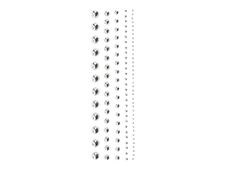 Graine Creative - Lot de 5 bandes de strass adhésifs - 114 pièces - 8 x 145 mm - argent