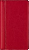 Agenda de poche spiralé Interplan Palermo - 1 semaine sur 2 pages - 9 x 16 cm - rouge - Brepols