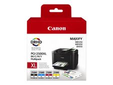 Canon PGI-2500XL - Pack de 4 - noir, cyan, magenta, jaune - cartouche d'encre originale