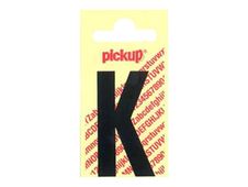 Pickup - Étiquette autocollante - 90 mm - Lettre K - noir mat