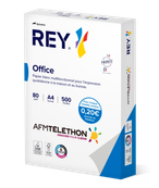 Rey Office - Papier blanc - A4 (210 x 297 mm) - 80 g/m² - Ramette de 500 feuilles