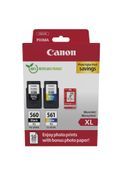 Canon PG-560XL/CL-561XL - Pack de 2 - noir, couleur (cyan, magenta, jaune) - cartouche d'encre originale