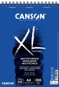 Canson XL Mix Media - Bloc dessin croquis - 30 feuilles - A4 - 300 gr - blanc
