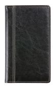 Agenda de poche spiralé Interplan Palermo - 1 semaine sur 2 pages - 9 x 16 cm - noir - Brepols