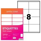 Office Star - 800 Étiquettes multi-usages blanches - 105 x 70 mm - réf OS43426