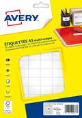 Avery - Etui A5 - 1152 Étiquettes multi-usages blanches - 16 x 22 mm - réf ETE072
