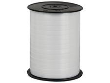Logistipack - Bolduc brillant - ruban d'emballage 7 mm x 500 m - blanc