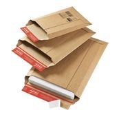 Pochette d'expédition adhésive - 15 cm x 25 cm - kraft - Logistipack