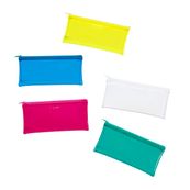 Trousse plate Crystal - 1 compartiment - 5 coloris disponibles - Viquel