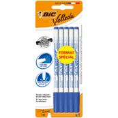 BIC VELLEDA 1721 - Pack de 5 marqueurs effaçables format spécial - pointe fine - bleu