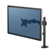 Fellowes Reflex - Bras porte-écran simple jusqu'à 32" - réglable en hauteur et en profondeur - système de passe câble intégré - noir