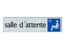 Pickup - Plaque de signalisation - 165 x 44 mm - salle d'attente