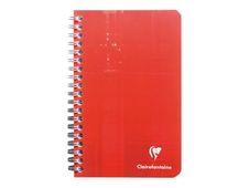 Clairefontaine - Carnet à spirale 11 x 17 cm - 100 pages - petits carreaux (5x5 mm) - disponible dans différentes couleurs