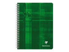Clairefontaine - Cahier à spirale 17 x 22 cm - 100 pages - grands carreaux (Seyes) - disponible dans différentes couleurs