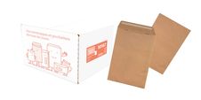 La Couronne - 500 pochettes  C5 162 x 229mm - 90 gr - sans fenêtre - kraft brun - bande auto-adhésive