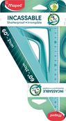 Maped Incassable - Équerre plastique 21 cm - 60° - incassable
