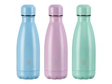 Aqua Pastel - Gourde Bouteille isotherme 350 ml - double paroi - disponible dans différentes couleurs - Viquel