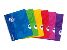Oxford Openflex - Cahier polypro à spirale 17 x 22 cm - 100 pages - grands carreaux (Seyes) - disponible dans différentes couleurs