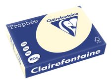 Clairefontaine Trophée - Papier couleur - A4 (210 x 297 mm) - 160 g/m² - Ramette de 250 feuilles - ivoire