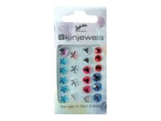 Jofrika - 22 pcs de bijoux autocollants pour peau et ongles - motifs assortis - pastel