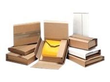Etui postal spécial classeur à fermeture adhésive 32 cm x 29 cm - kraft - 0 à 80 mm -  Logisitpack