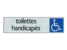 Pickup - Plaque de signalisation - 165 x 44 mm - WC (handicapés)