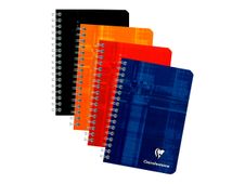 Clairefontaine - Carnet à spirale 9 x 14 cm - 100 pages - petits carreaux (5x5 mm) - disponible dans différentes couleurs