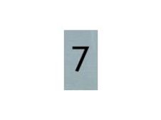 Pickup - Plaque de signalisation - 25 x 44 mm - autocollant - chiffre 7