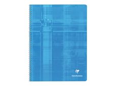 Clairefontaine - Cahier à spirale 24 x 32 cm - 180 pages - grands carreaux (Seyes) - disponible dans différentes couleurs