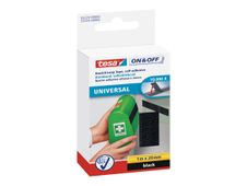 Tesa On & Off - Bande velcro - 1 m x 20 mm - blanc