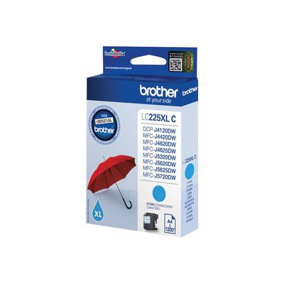 5014047566882-Brother LC225XL - cyan - cartouche d'encre originale-Angle droit-1