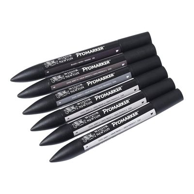 884955071045-ProMarker - Pack de 6 marqueurs double pointe - tons neutres-Angle gauche-1