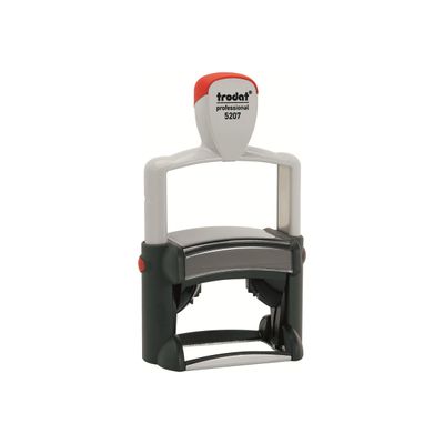 2012349944066-Trodat Professional 5207 - Tampon métallique - 9 lignes - texte personnalisable-Angle gauche-0