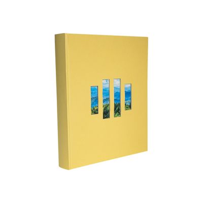 3130630160762-Exacompta Milano - Album photos 29 x 32 cm - 60 pages - jaune-Angle gauche-0