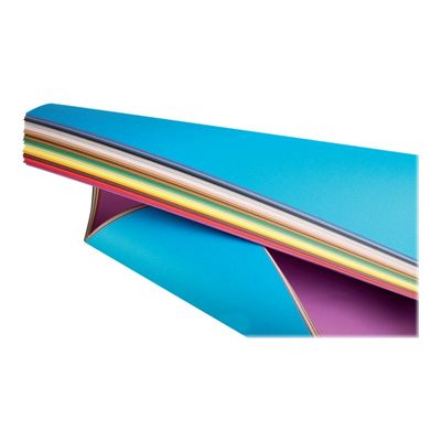 3329680937916-Clairefontaine - Papier dessin couleur à grain - feuille 50 x 65 cm - citron-Avant-0