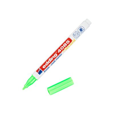 4057305036513-Edding 4085 - Marqueur craie liquide - 1-2 mm - vert fluo-Angle gauche-0