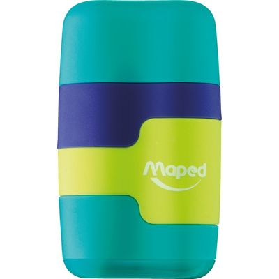 3154140492212-Maped Connect Soft - Taille crayon / Gomme 2-en-1 - 2 trous - disponible dans différentes couleurs--2