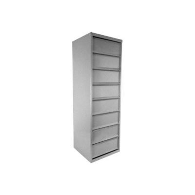 3219090955382-Meuble à clapets - 8 clapets - aluminium-Angle gauche-0