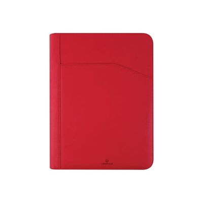3108724257032-Oberthur Alabama - Conférencier A4 zippé - rouge-Avant-0