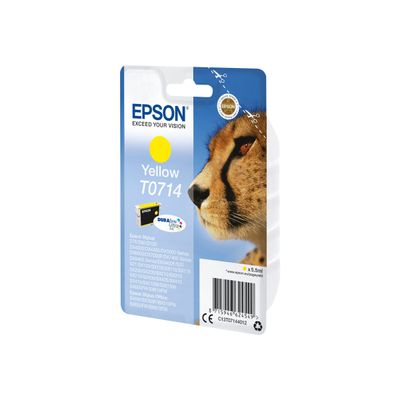 8715946360447-Epson T0714 Guépard - jaune - cartouche d'encre originale-Angle droit-1