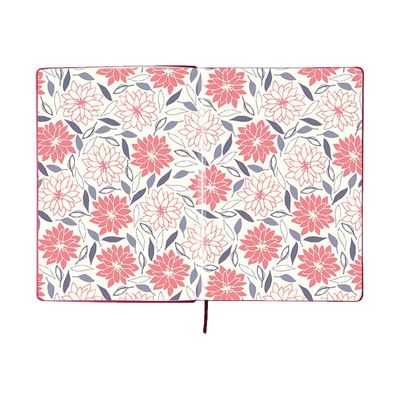3108724521249-Oberthur Carmen - Carnet de notes rigide A6 - ligné - bleu-Avant-1