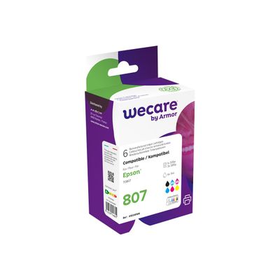 3112539746605-Cartouche compatible Epson T0807 Colibri - pack de 6 - noir, cyan, cyan clair, magenta, mag-Angle gauche-0