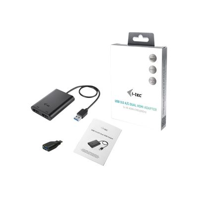 8595611701986-i-Tec - Adaptateur vidéo externe - USB 3.0 - 2 x HDMI-Avant-5