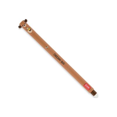 8052694003043-Legami - Stylo gel effaçable - nounours - rouge-Angle gauche-0